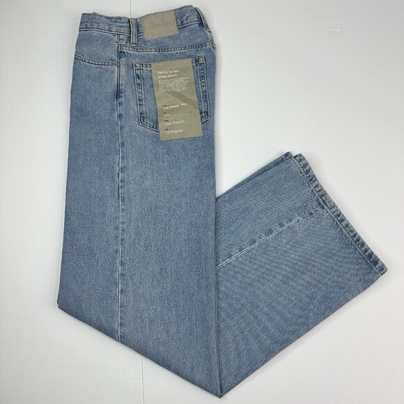 Everlane Women’s NWT Light Indigo Wide-Leg The Baggy Jean W23R/L31 - Picture 3 of 13